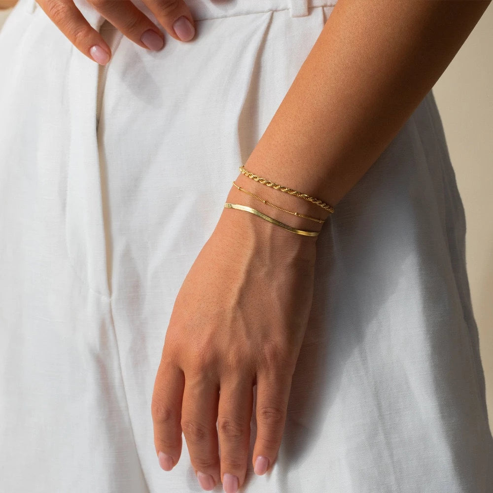 Kit 3 Pulseiras Femininas SEMI JOIA 😍