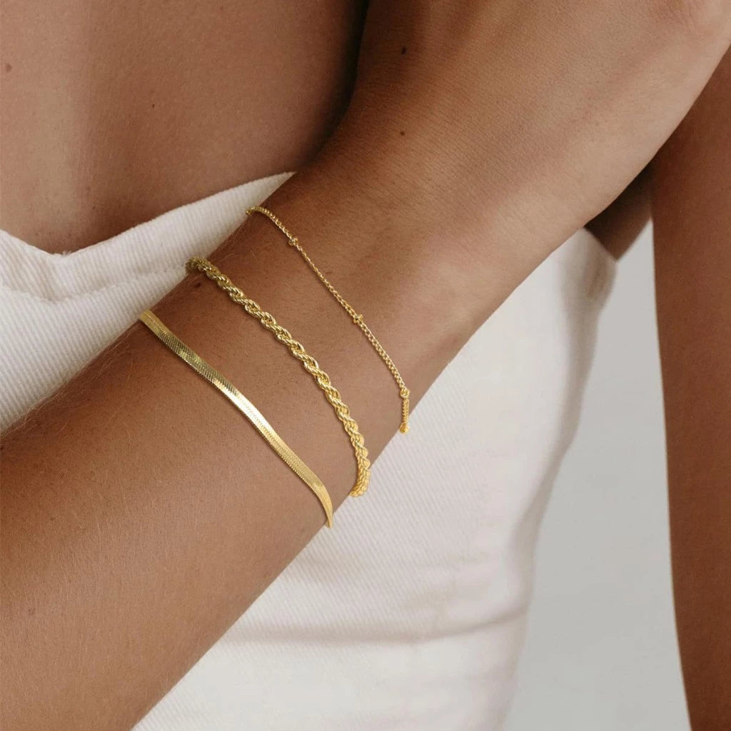 Kit 3 Pulseiras Femininas SEMI JOIA 😍