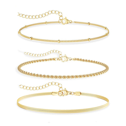 Kit 3 Pulseiras Femininas SEMI JOIA 😍